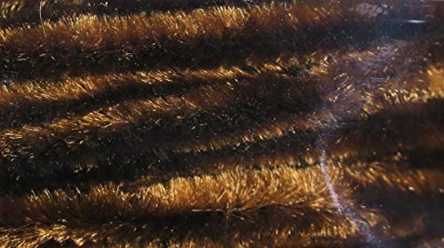 Hareline Carded Chenille Large Dark Brown - Hareline Dubbin - dark brown - Large