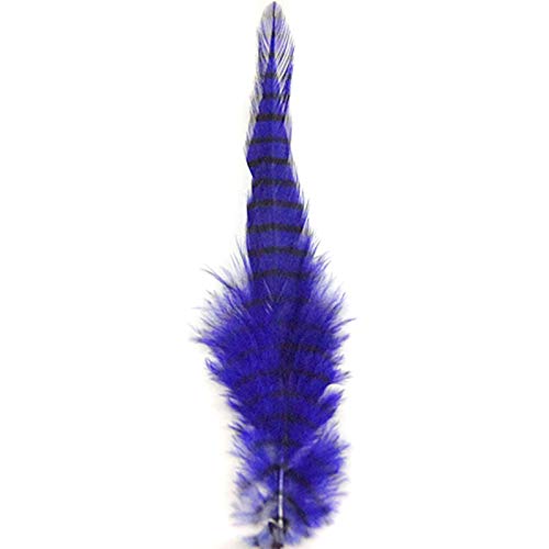 81083205 Barred Saddle Hackle - Purple & Black - Montana Fly - purple/barred black