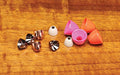 Hareline Brass Cone Heads Small 3/16 FL Orange - Hareline Dubbin - fluorescent orange - Small (3/16")