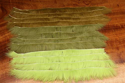 Hareline Crosscut Rabbit Strip (Sculpin Olive) - Hareline - sculpin olive