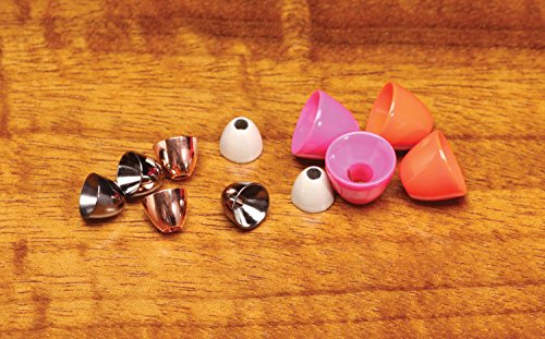 Hareline Brass Cone Heads Large 1/4 FL Pink - Hareline Dubbin - fluorescent pink - Large (1/4")