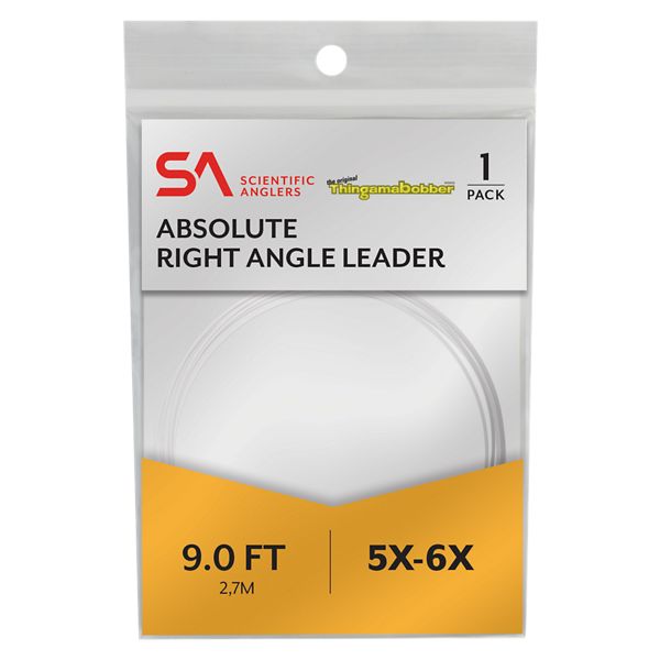 Scientific Anglers Absolute Right Angle Leader - Clear - Scientific Anglers - clear - 9FT-3X-4X