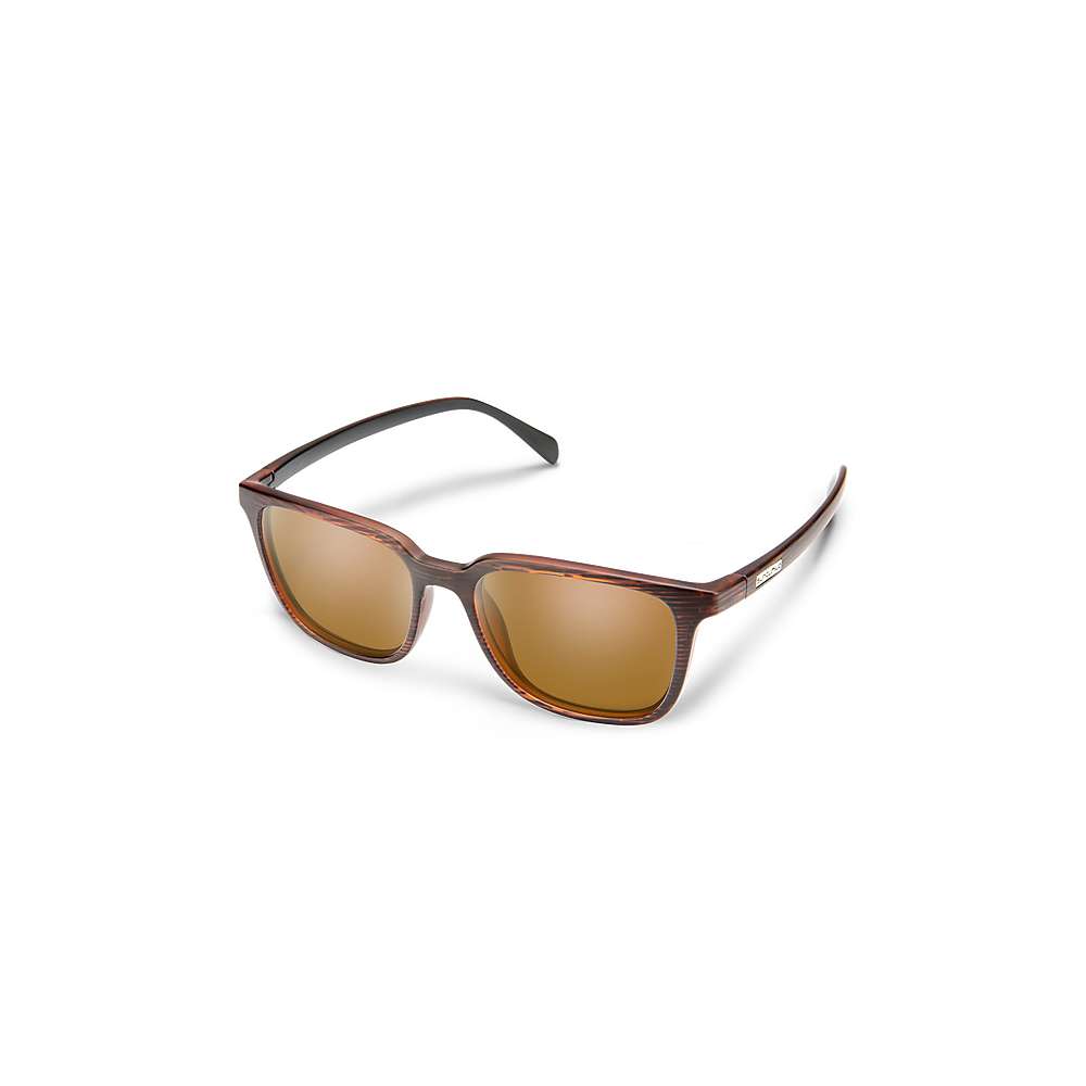 Suncloud 204201 Boundary Sunglasses 09Q56HB - Burnished Brown - Polarized Brown Unisex Rectangle - Suncloud - burnished brown