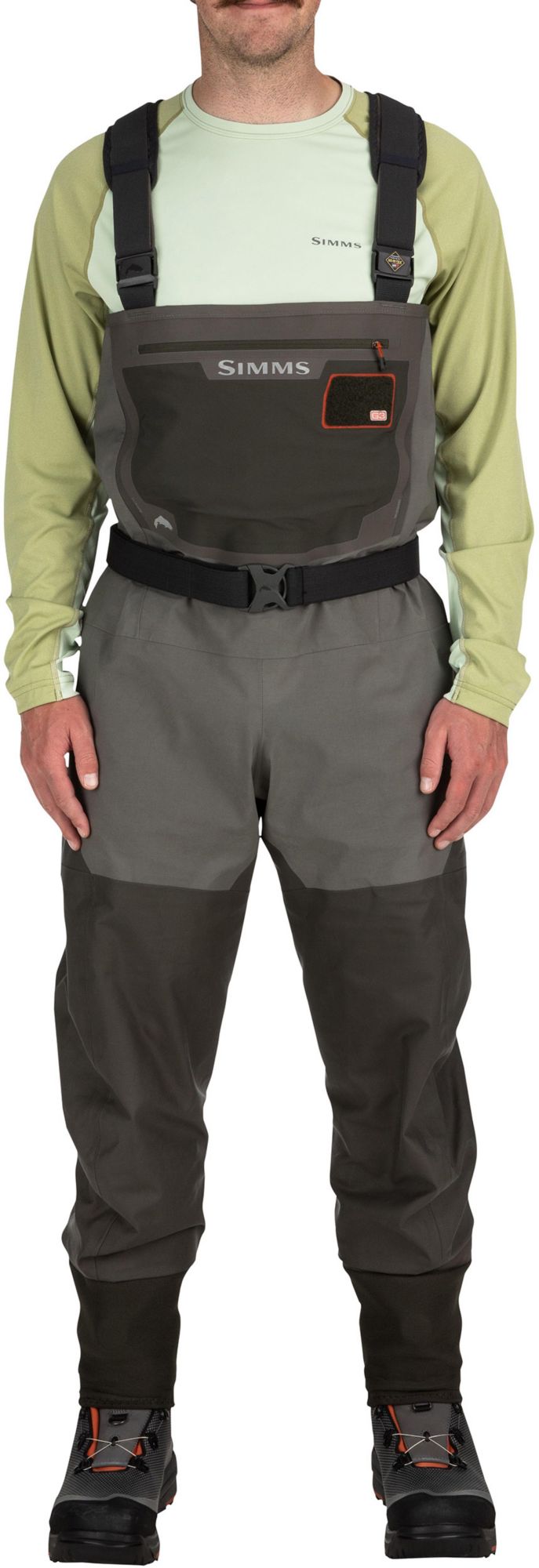 Simms Men's G3 Guide Stockingfoot Fishing Waders - Gunmetal L - Simms - gunmetal - L