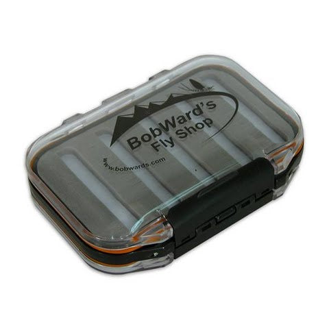 Lost Creek Watertight Fly Boxes - Clear/Orange Small - 4"L X 3"W X 1.5"H - Lost Creek - clear,orange - Small - 4"L x 3"W x 1.