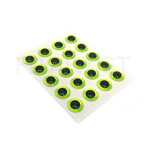 3D HOLOGRAPHIC FISH EYES - Adhesive Fly Tying, Fishing Lure, Stick on Eyes NEW! - Hareline Dubbin, Inc.