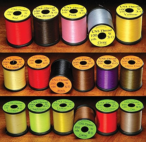 UNI 6/0 WAXED THREAD FIERY ORANGE - Fly Tying - Hareline - fire orange