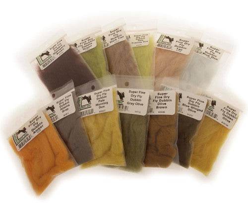Hareline Super Fine Dry Fly Dubbing - All Colors - Hareline - [yellow] - One Size