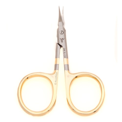 Dr. Slick Straight Tip Arrow Scissors Fly Tying Tool - Gold Loops - Dr. Slick - gold loops - [3.5 ]