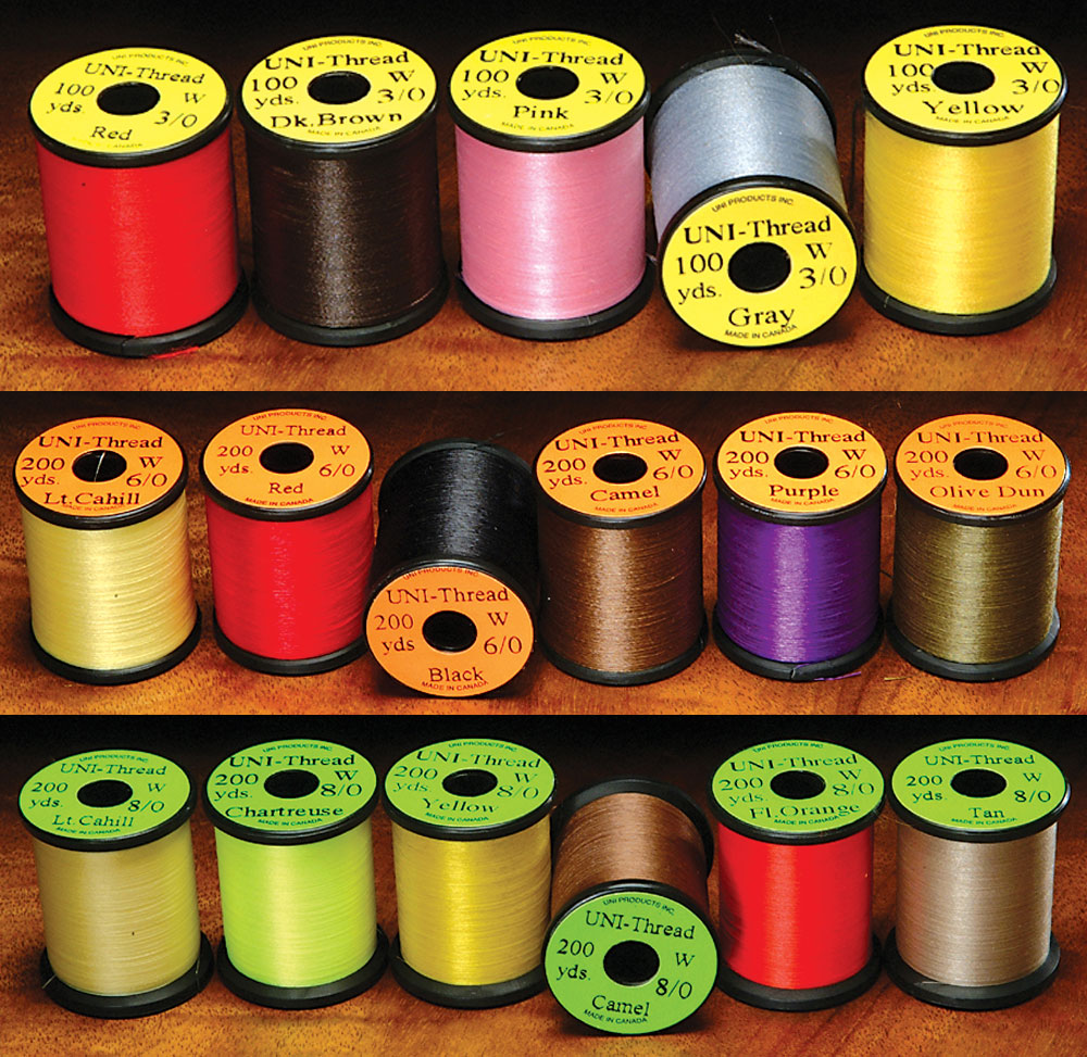 UNI 6/0 WAXED THREAD IRON GRAY - Fly Tying - Hareline - grey - 6/0