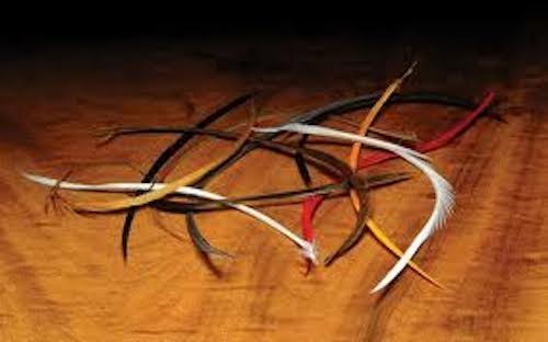 Stripped Goose Biots - Amber - Fly Fishing - Hareline - [yellow]