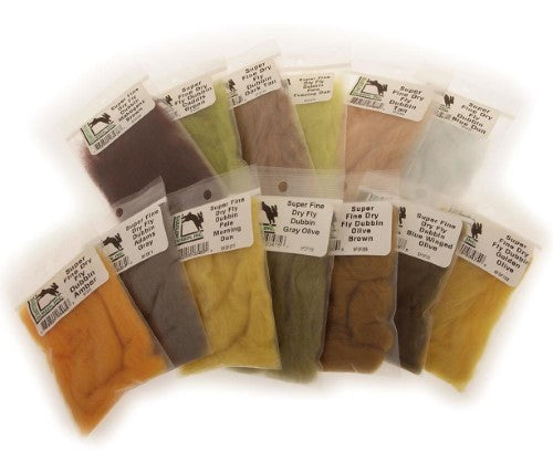 Hareline Super Fine Dry Fly Dubbing - All Colors - Hareline - [beige] - One Size