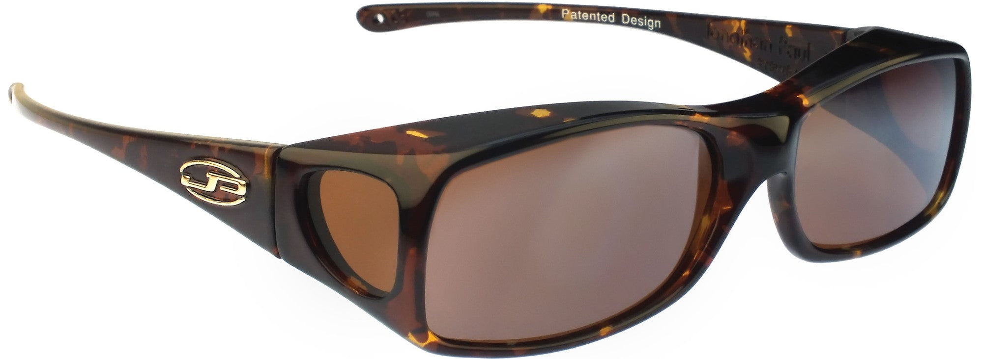 Fitovers Eyewear AA002A Polarvue Amber Sunglasses - Jonathan Paul Eyewear - tortoiseshell - Lens-63 Bridge-16 Temple-125mm