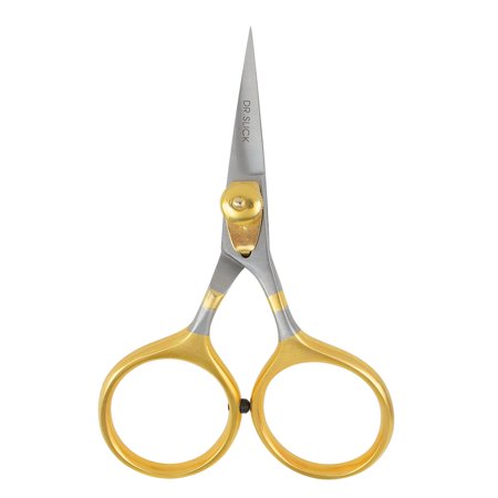 Dr Slick 3 3/4 Gold Loops Arrow Straight Razor Scissor - Dr. Slick