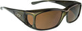 Fit Overs Sunglasses - the Razor Collection - Olive Charcoal Frame/polarized Amber Lens - Jonathan Paul Eyewear