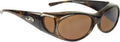 Jonathan Paul Fitovers Small Aurora Brown Marble Polarized Amber Sunglasses - Jonathan Paul Eyewear - brown - Lens-60 Bridge