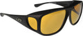 JONATHAN PAUL Polarized Sunglasses Fitovers Aviator Yellow AV001Y Extra Large - Fitovers - [black] - [147]