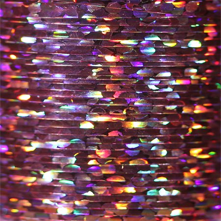 Veevus Holographic Tinsel - Medium Pink - Hareline