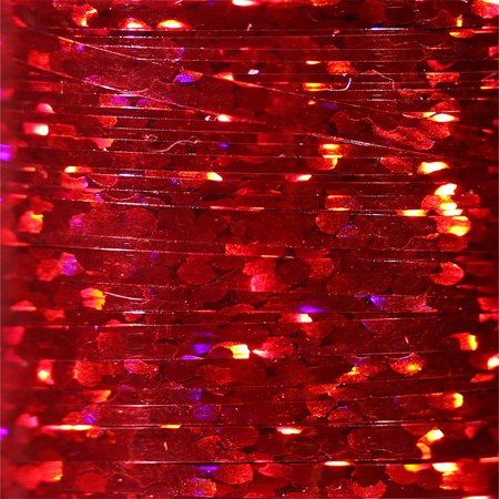 Veevus Holographic Tinsel - Medium Red - Hareline - [red] - [M]