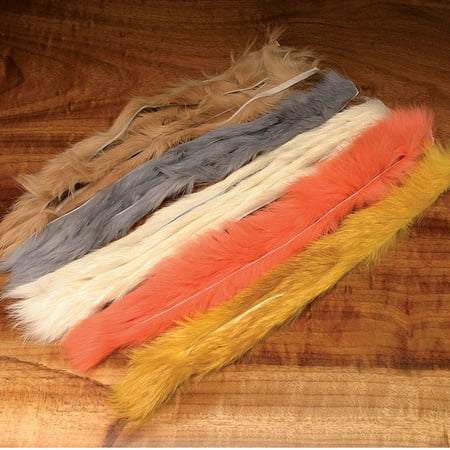 Hareline Rabbit Strips - Crawfish Orange - Hareline - [orange]