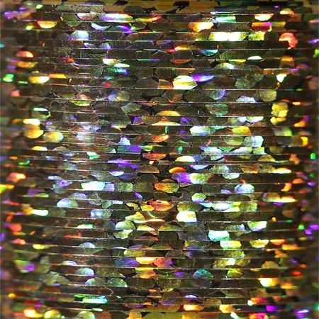 Veevus Holographic Tinsel - Medium Gold - Hareline - [gold] - [M]