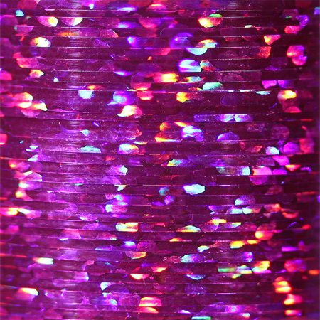 Veevus Holographic Tinsel - Medium Fuchsia - Hareline
