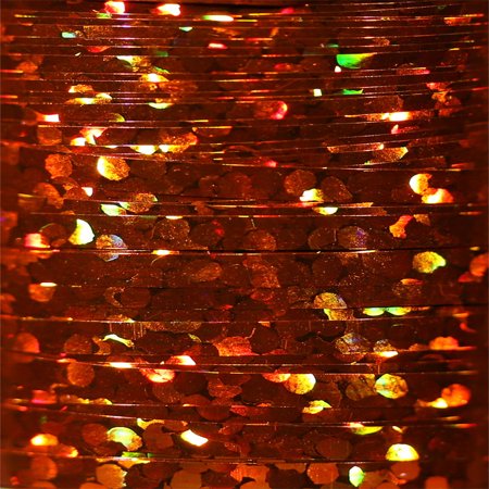 Veevus Holographic Tinsel - Medium Orange - Hareline