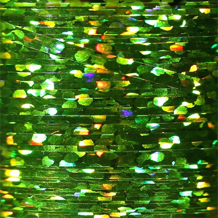 Veevus Holographic Tinsel - Medium Chartreuse - Hareline - [green] - [M]