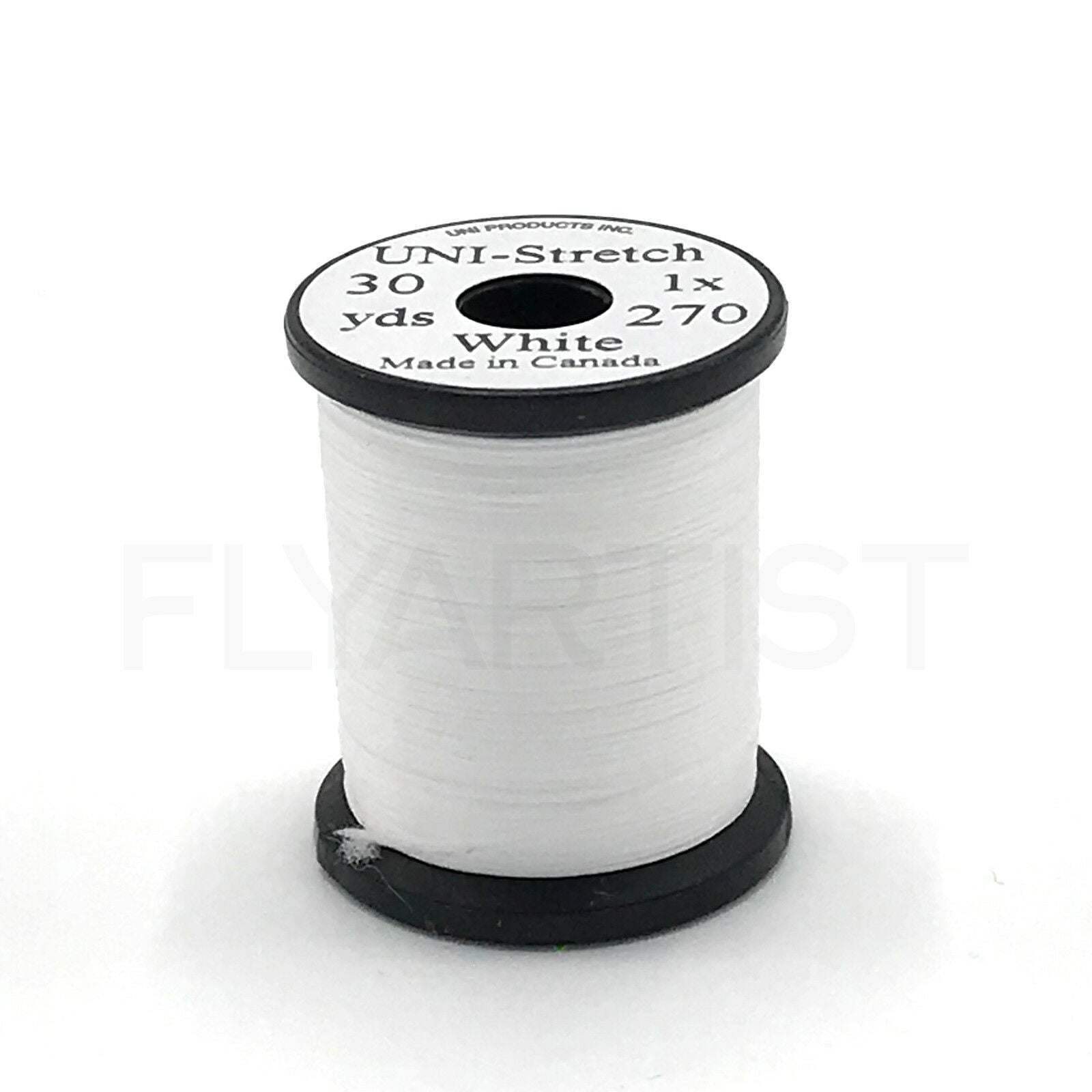 UNI STRETCH THREAD - Fly Tying & Jig Nylon Floss Substitute - 30 Yd Spool NEW! - Uni - white - 30 yard spool
