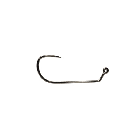 Fulling Mill Jig Force Long Black Nickel Barbless Hooks - 10 - Fulling Mill - [other] - [10]