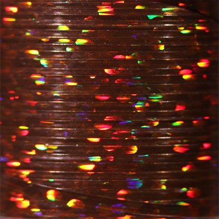 Veevus Holographic Tinsel - Medium Brown - Hareline