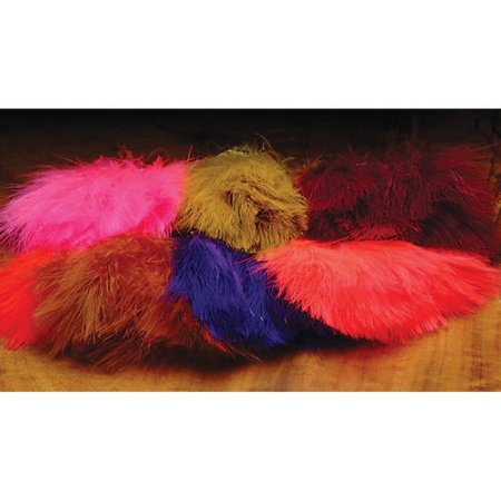 Hareline Dubbin Marabou Strung Blood Quills - HARELINE DUBBIN, INC - 1/4 Ounce Package