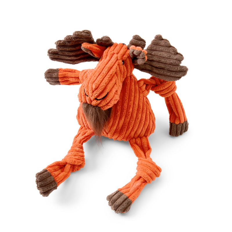 Plush Animal Squeaky Dog Toys Orange Moose Orvis - Orvis