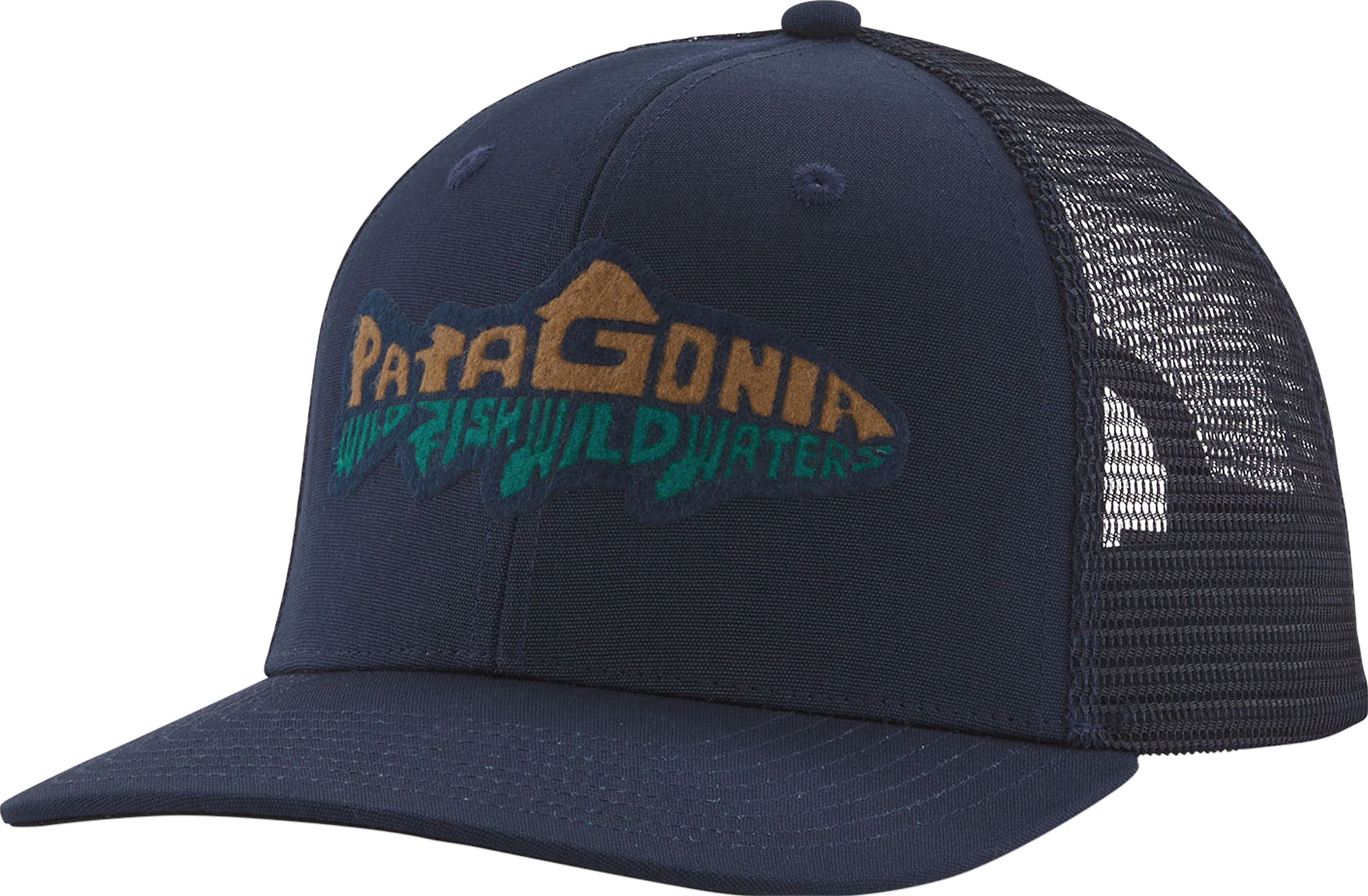Patagonia Take a Stand Trucker Hat - Unisex - Patagonia - new navy - wild waterline - OS