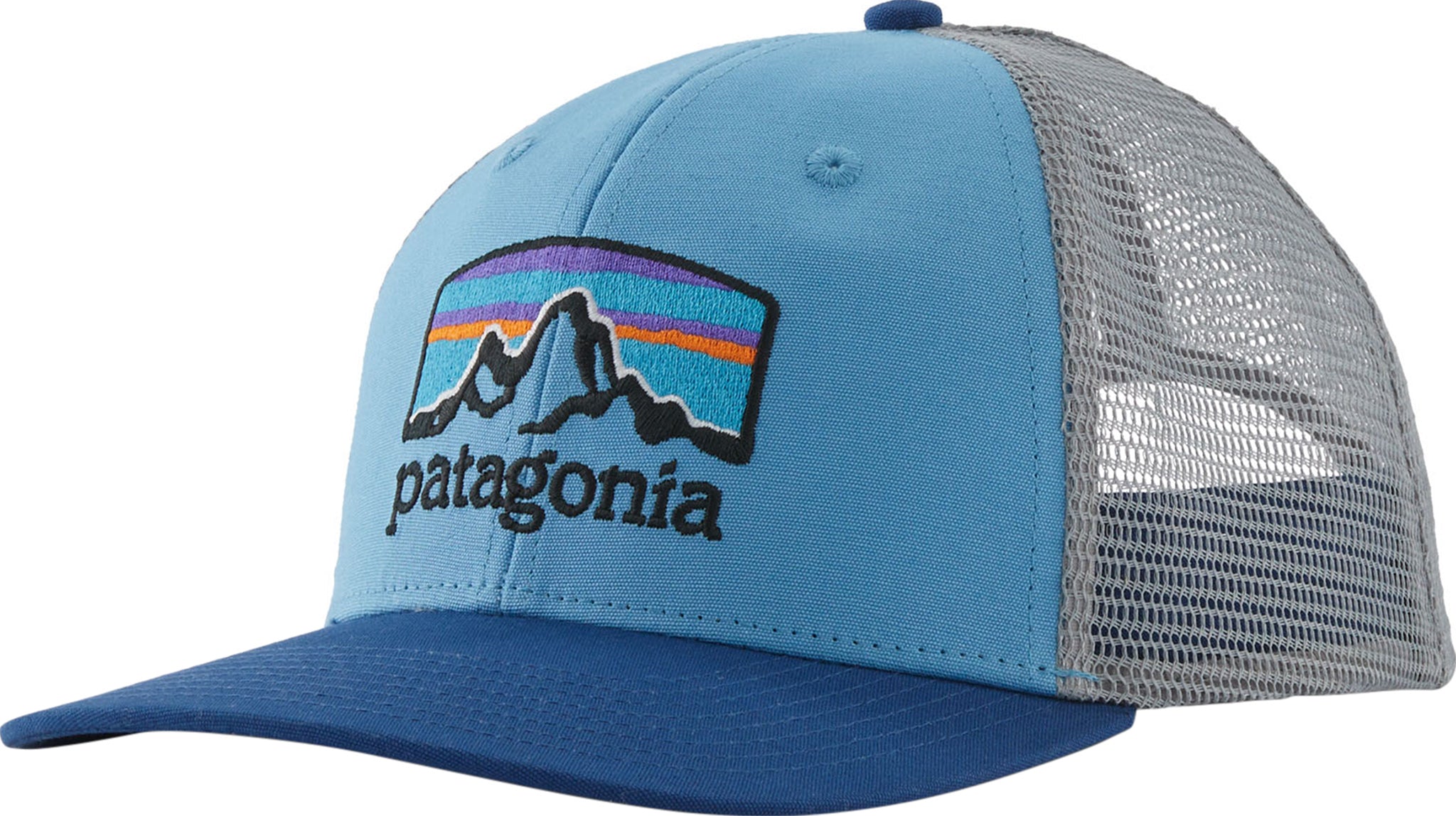 Patagonia Fitz Roy Horizons Trucker Hat, Men's, Blue - Holiday Gift - Patagonia - lago blue - One Size