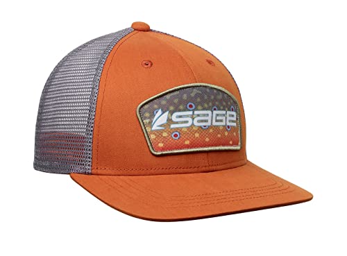 Sage Patch Trucker Orange - Brook Trout One Size - Sage - orange