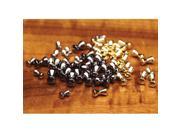Hareline Brass Dumbbell Eyes Fly Tying Materials - Med #153 Nickel - Hareline Dubbin Inc - [silver] - [M]