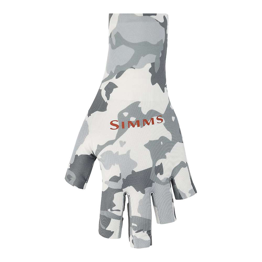 Men's Simms SolarFlex Sun Gloves Large Regiment Camo Cinder - Simms - regiment camo cinder - Large