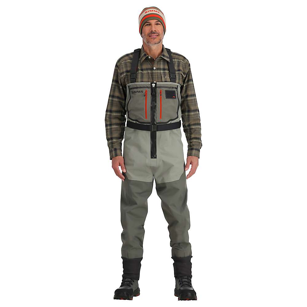 Men's Simms Freestone Z Stockingfoot Waders Adult 9-11 Smoke - Simms - smoke - 9-11