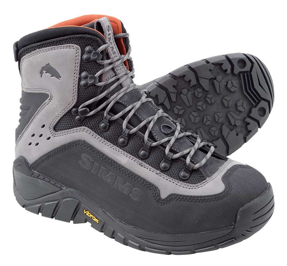 Simms G3 Guide Boot Vibram Sole Steel Grey - UK 12 - Simms - steel grey - 13