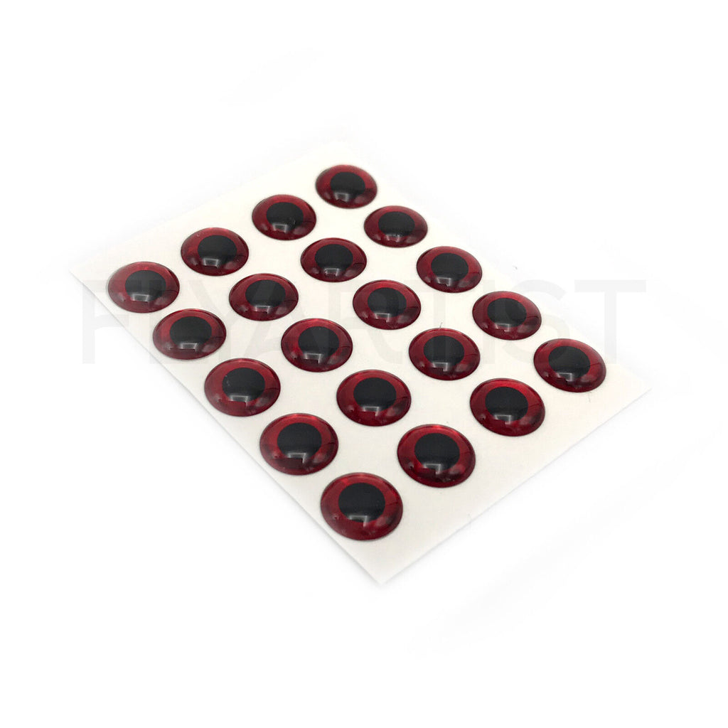 3D HOLOGRAPHIC FISH EYES - Fly Tying Fishing Lure Adhesive Stick-on Eyes NEW! - Hareline Dubbin, Inc. - your choice - 1/8, 5/