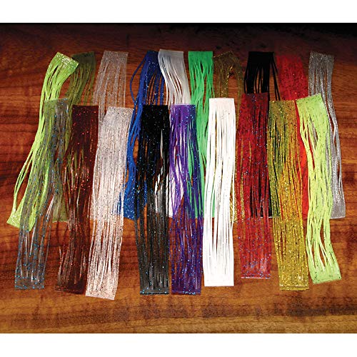 Hareline Crazy Legs (Blue/Silver Flake) - Hareline Dubbin - blue/silver flake